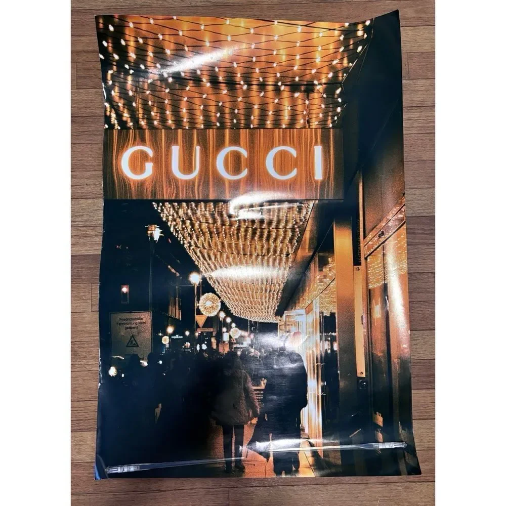 Gucci At Night Print /Wall Print / Large Photograph/ No Frame